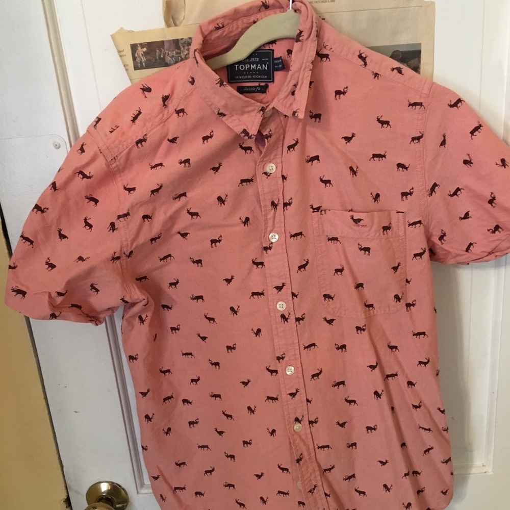 Vintage Topman deer shirt